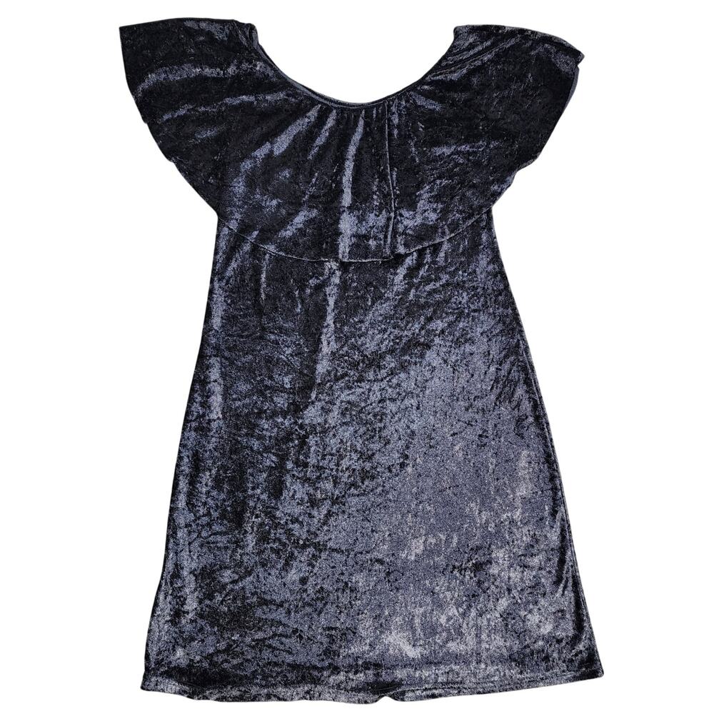 Black Velvlet Dress Women's Size M Whimsigoth Dark Fairy Vampcore Romantic